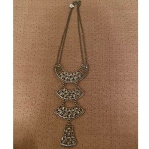 vintage silver statement necklace